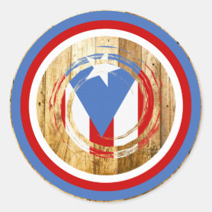 Puerto Rico Flag Classic Round Sticker