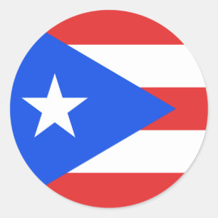 Puerto Rico Flag Classic Round Sticker