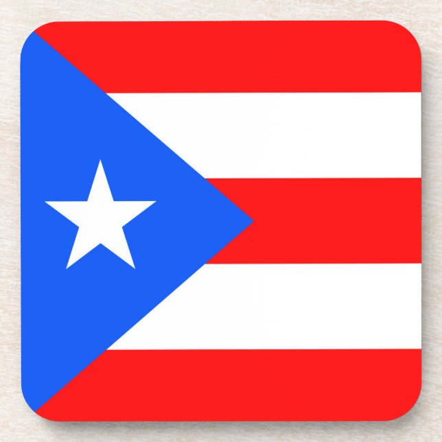 Puerto Rico Flag Coaster (Front)