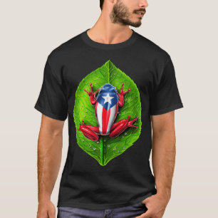 Puerto Rico Flag Coqui Frog T-Shirt