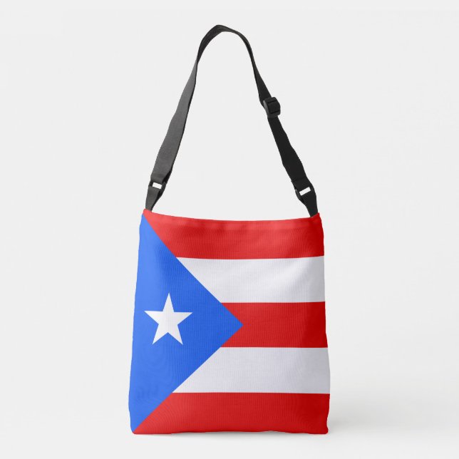 Puerto Rico Flag Crossbody Bag (Back)