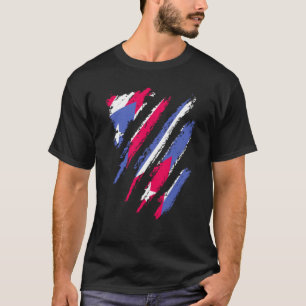 Puerto Rico Flag Cuba Grown Patriot Country Stripe T-Shirt