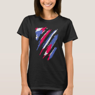 Puerto Rico Flag Cuba Grown Patriot Country Stripe T-Shirt