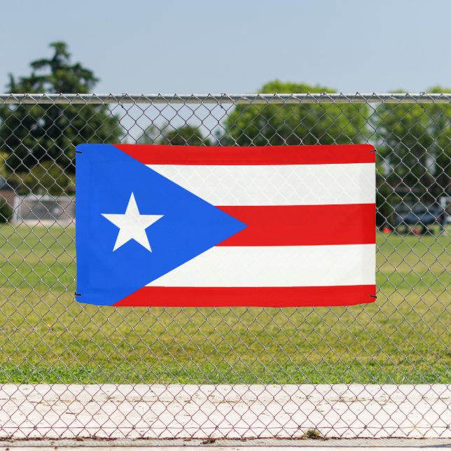 Puerto Rico flag custom banner sign (Insitu)