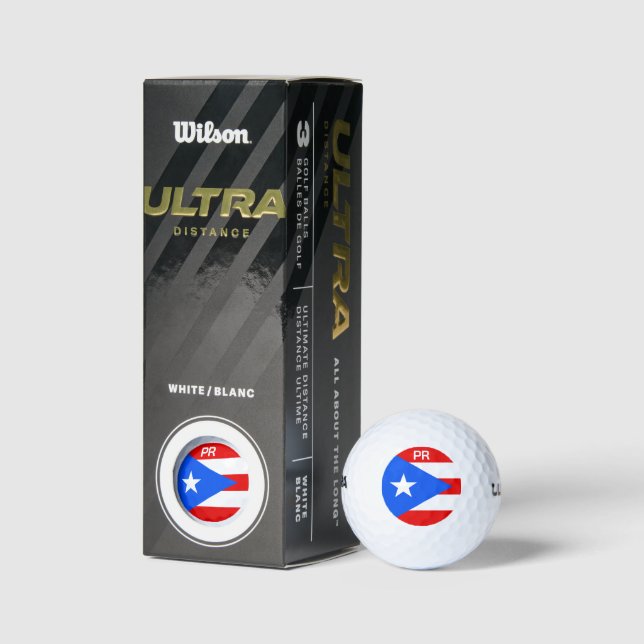 Puerto Rico flag custom golf ball set gift box (Packaging)