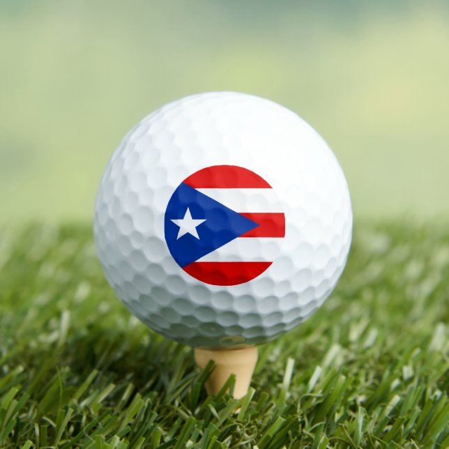 Puerto Rico flag Golf Balls (Insitu Tee)