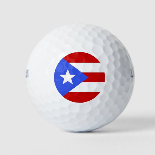 Puerto Rico flag Golf Balls (Front)
