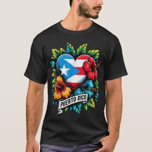  Puerto Rico Flag Hispanic Heritage Month Boricua  T-Shirt