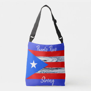 Puerto Rico Flag Hurricane Tote Bag