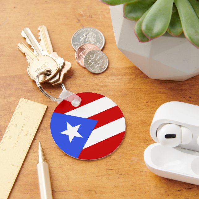 Puerto Rico flag Key Ring (Desk)