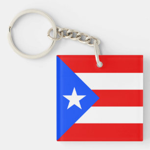 Puerto Rico Flag Key Ring