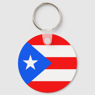 Puerto Rico Flag Key Ring