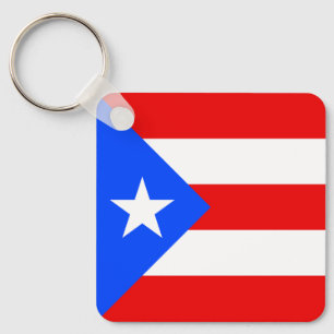 Puerto Rico Flag Key Ring