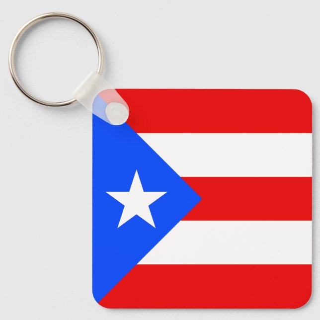 Puerto Rico Flag Key Ring (Front)