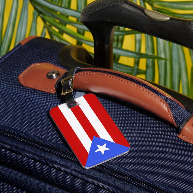 Puerto Rico flag Luggage Tag (Front Insitu 1)