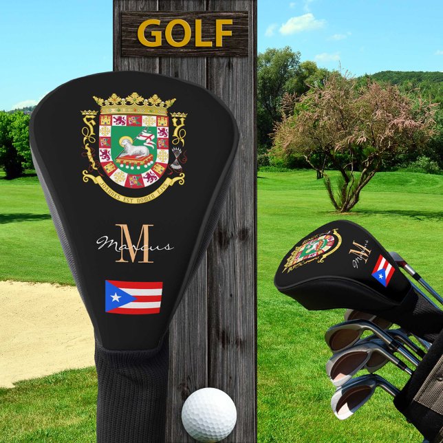 Puerto Rico & Flag Monogrammed Golf Clubs Covers (Creator Uploaded)