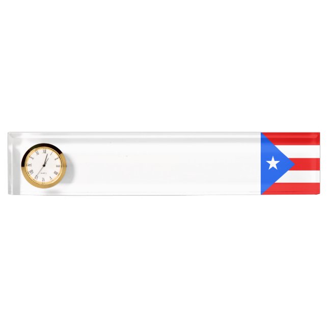Puerto Rico Flag Nameplate (Front)