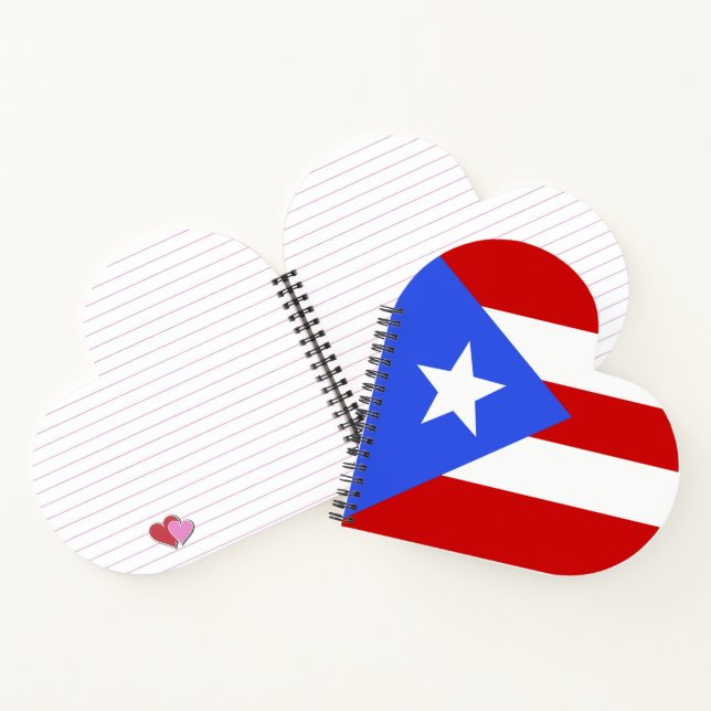 Puerto Rico flag Notebook (Inside)
