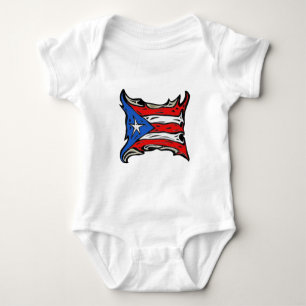 Puerto Rico Flag of Reggaeton Baby Bodysuit