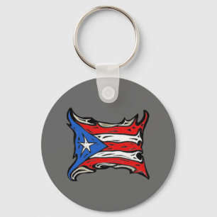 Puerto Rico Flag of Reggaeton Key Ring