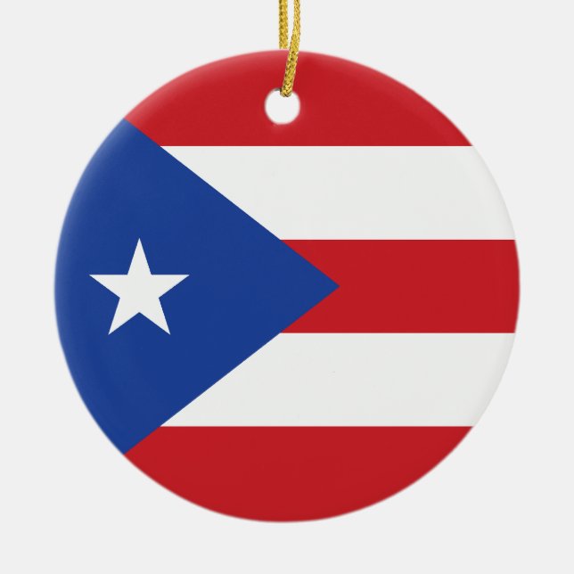 Puerto Rico Flag Ornament (Front)
