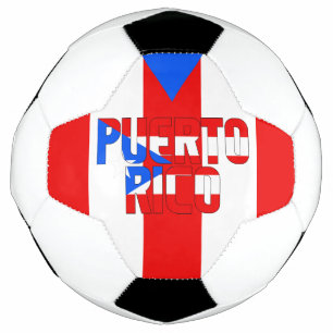 Puerto Rico Flag Patriotic Soccer Ball