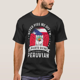 Puerto Rico Flag Peru Grown Humor Pride T-Shirt