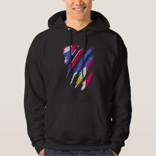 Puerto Rico Flag Philippines Grown Patriot Country Hoodie