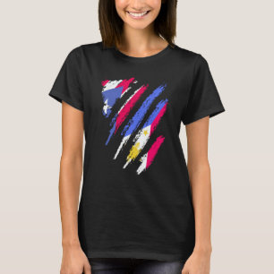 Puerto Rico Flag Philippines Grown Patriot Country T-Shirt