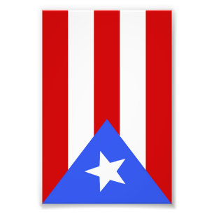 Puerto Rico flag Photo Print