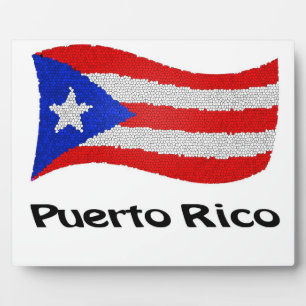 Puerto Rico Flag Plaque