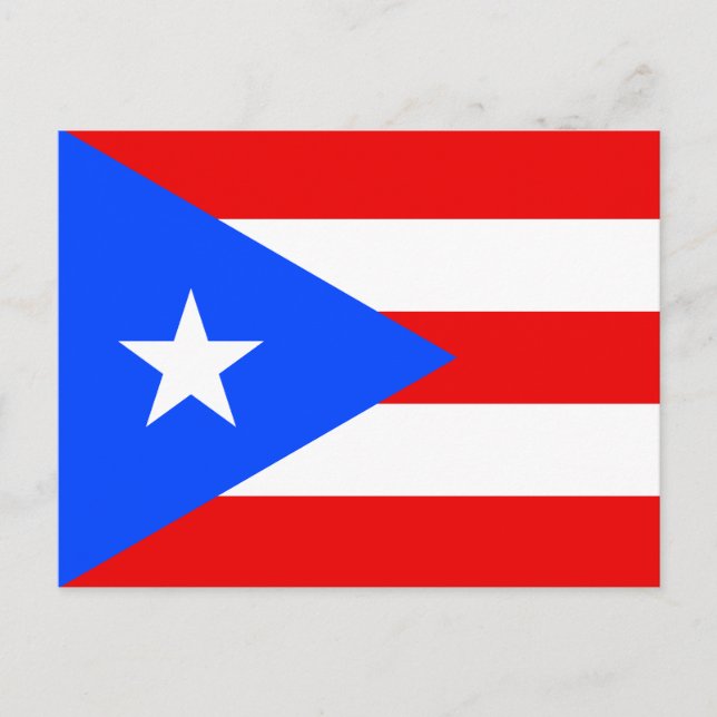 Puerto Rico Flag Postcard (Front)