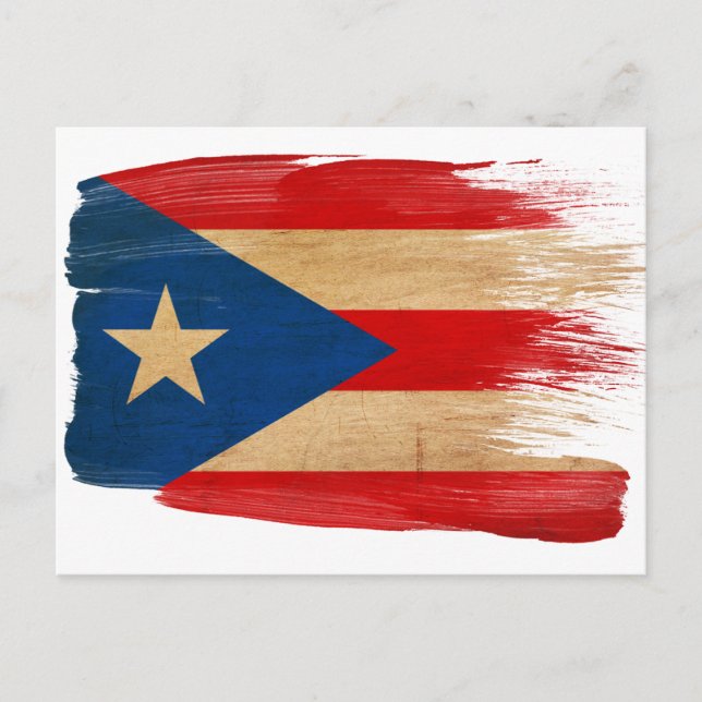 Puerto Rico Flag Postcards (Front)