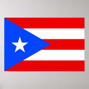 Puerto Rico Flag Poster