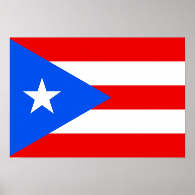 Puerto Rico Flag Poster (Front)