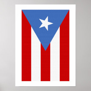 Puerto Rico Flag Poster