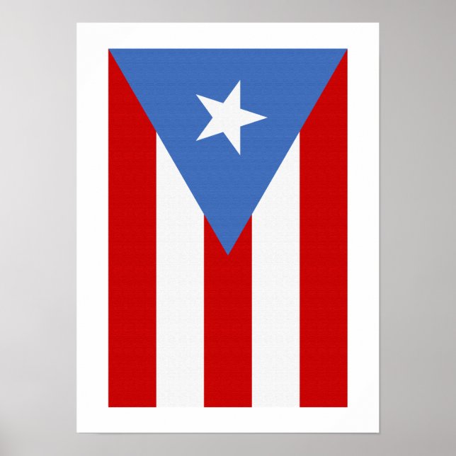 Puerto Rico Flag Poster (Front)