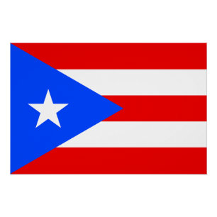 Puerto Rico Flag Poster