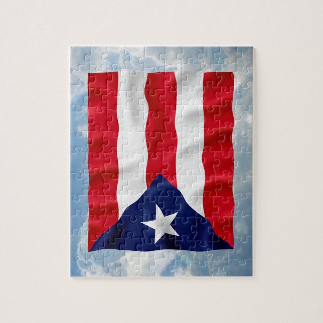Puerto Rico Flag - Puzzle (Vertical)