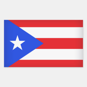 Puerto Rico Flag Rectangular Sticker