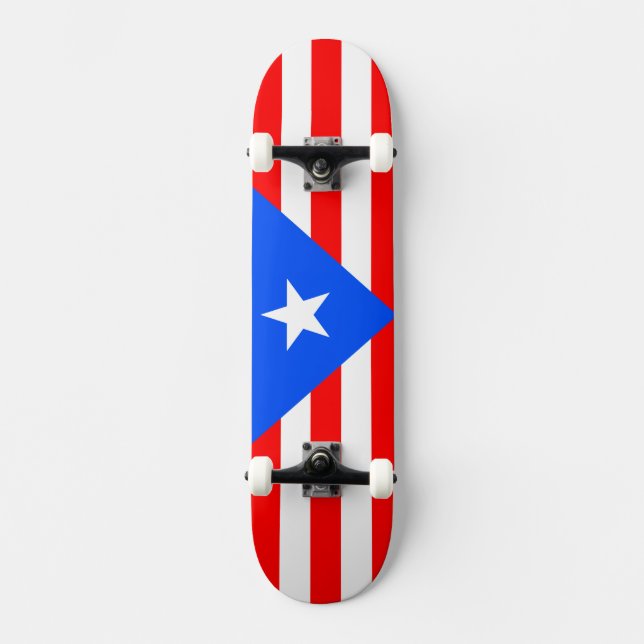 Puerto Rico Flag Skateboard (Front)