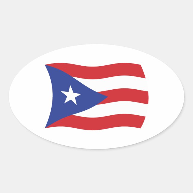 Puerto Rico Flag Sticker (Front)