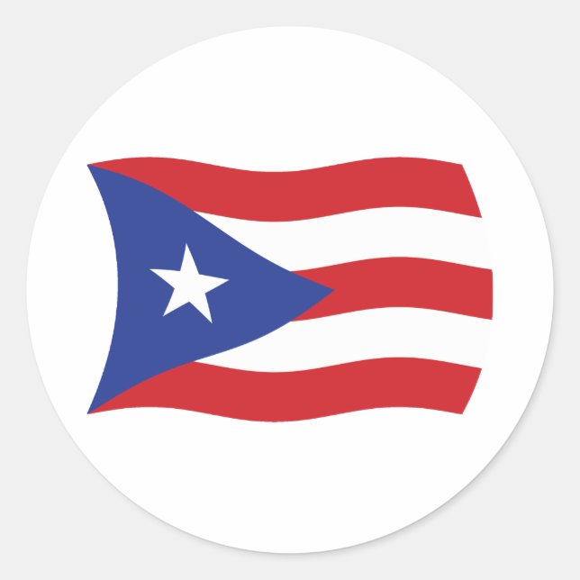 Puerto Rico Flag Sticker (Front)