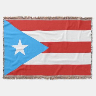 Puerto Rico Flag Throw Blanket
