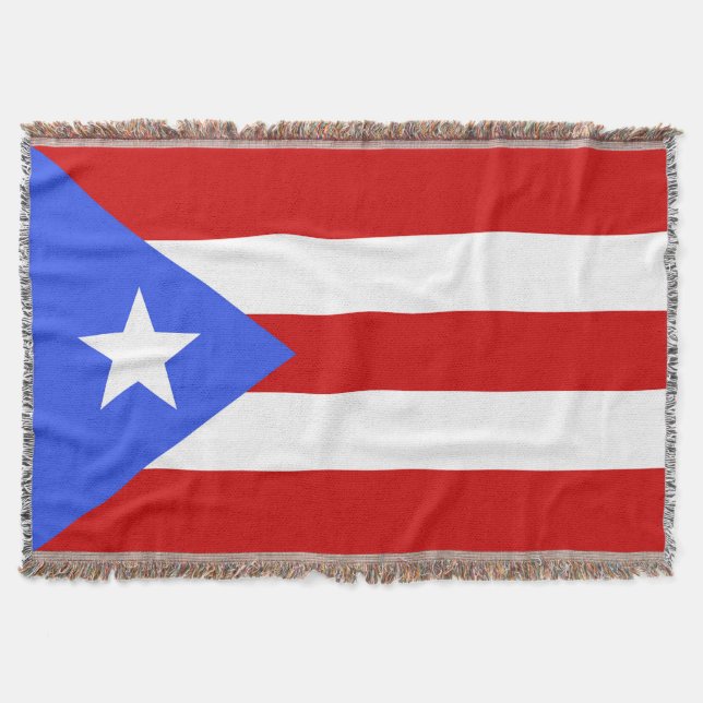 Puerto Rico flag Throw Blanket (Front)
