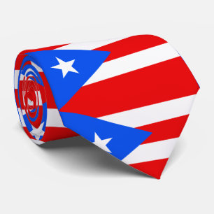 Puerto Rico flag Tie