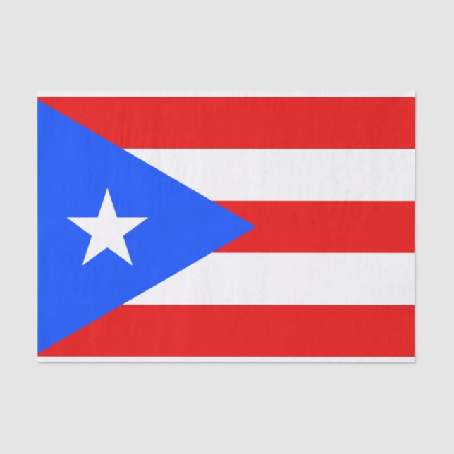 Puerto Rico Flag Tissue Paper (Front)
