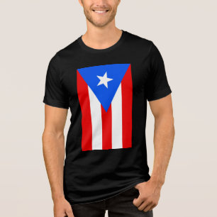 Puerto Rico flag  Tri-Blend Shirt