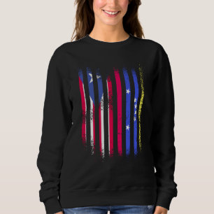 Puerto Rico Flag Venezuela Grown Country Flags Str Sweatshirt