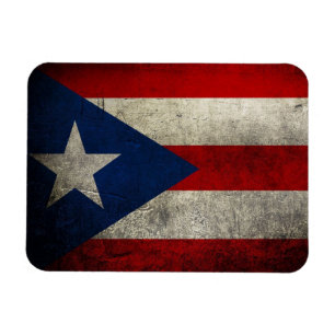 Puerto Rico Flag Vintage Custom Magnet